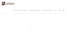 Tablet Screenshot of hotelurban.com.au